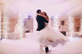 First Dance in a Sparkling Ballroom