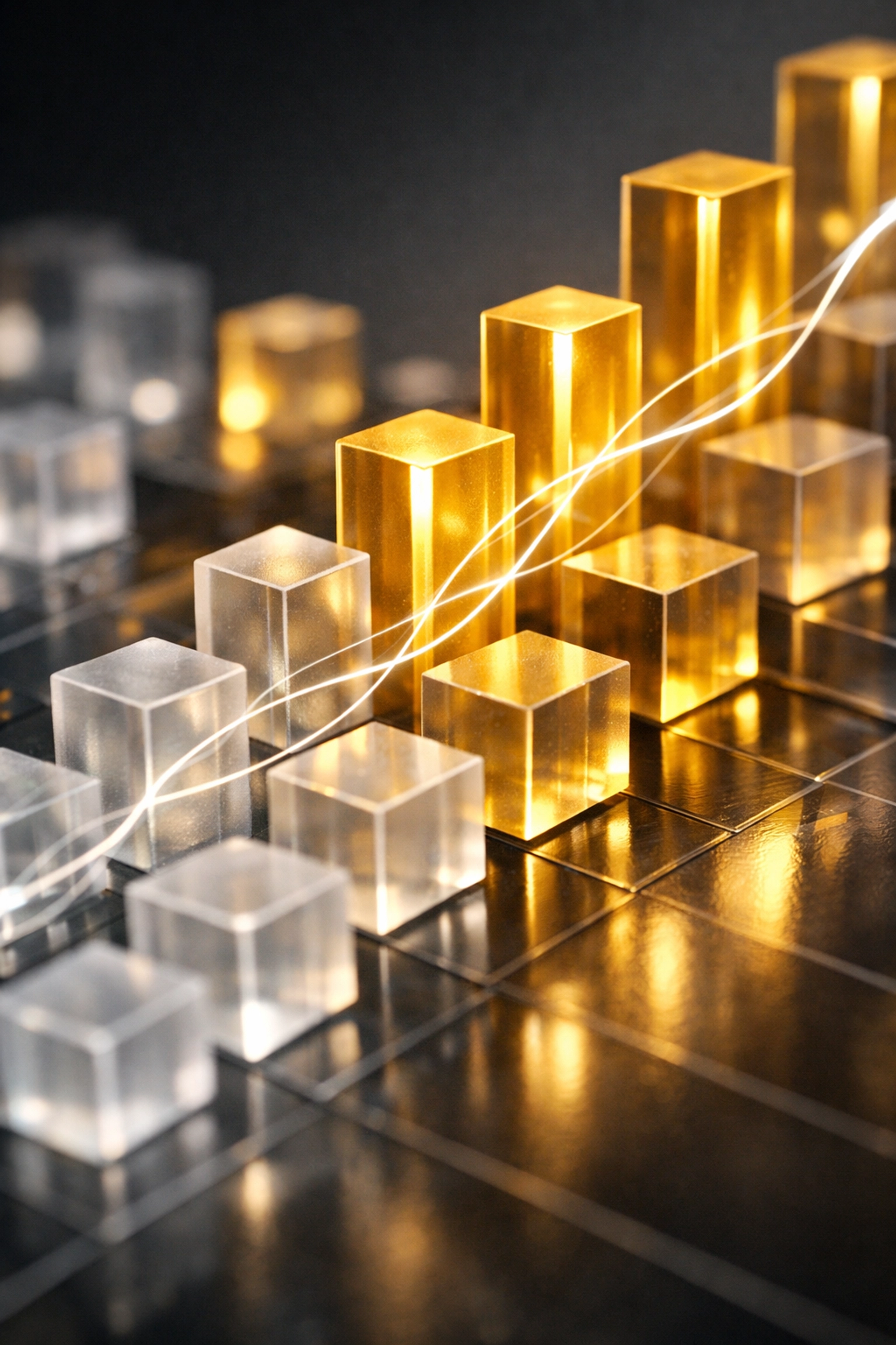 Structured digital data blocks representing organized content for AI search engine optimization.