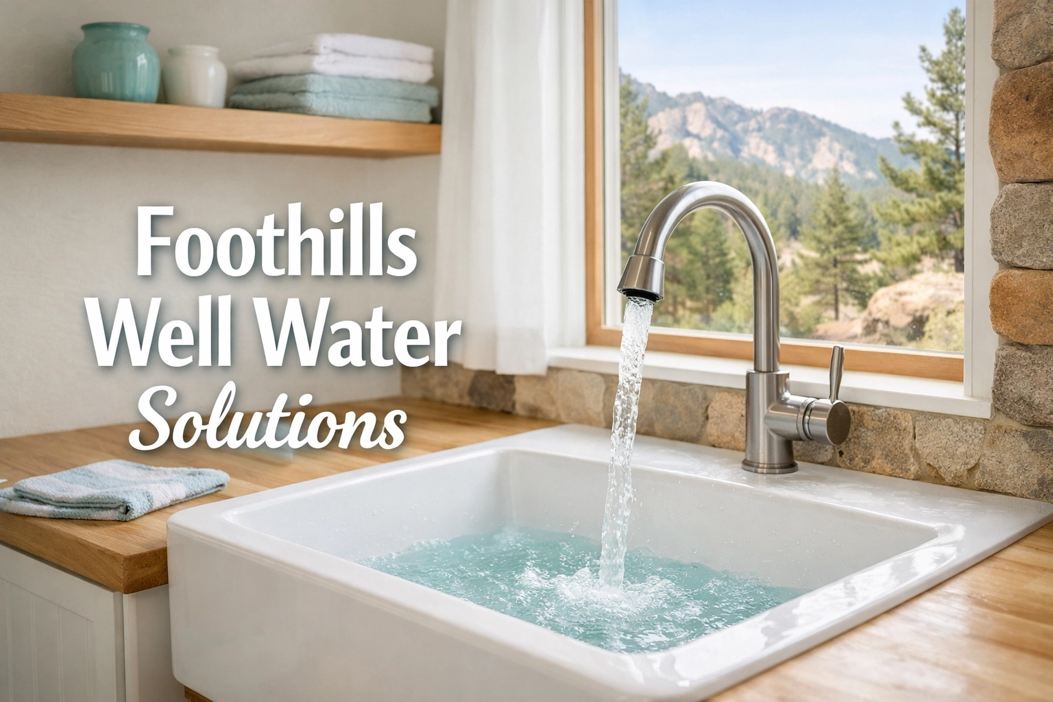 Foothills well water solutions for Boulder homes