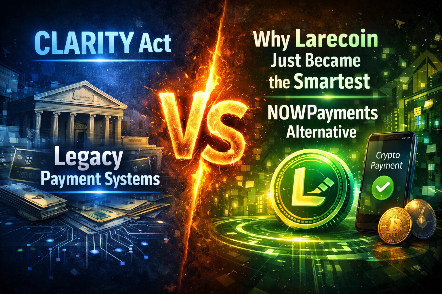 [HERO] CLARITY Act Vs Legacy Payment Systems: Why Larecoin Just Became the Smartest NOWPayments Alternative