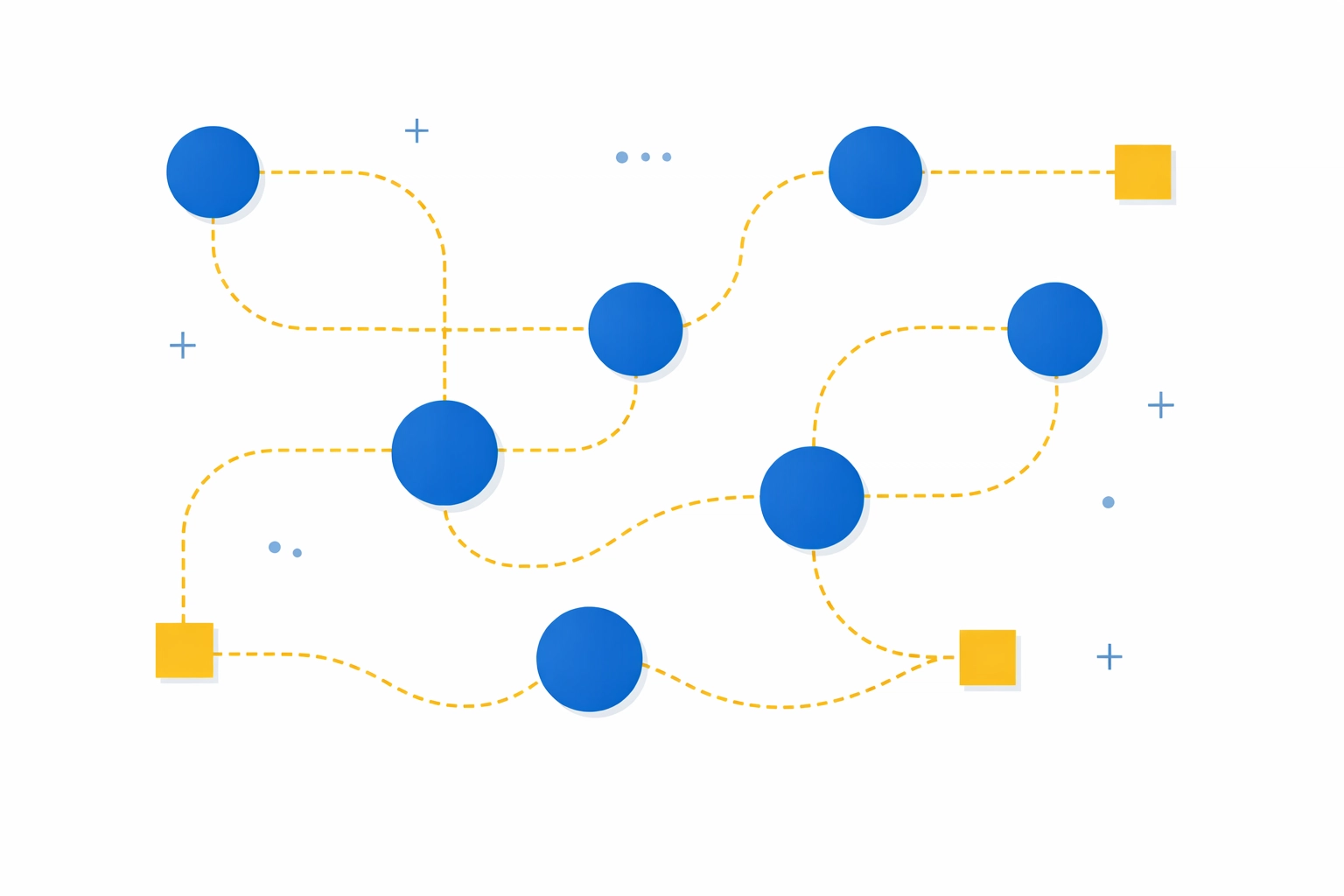 Visual diagram of automated logic flows and data connectivity for streamlined business processes.