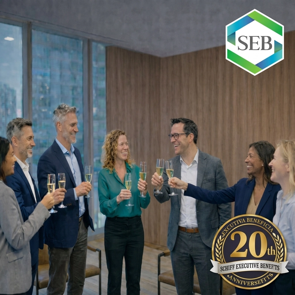 20th Anniversary emblem for Schiff Executive Benefits