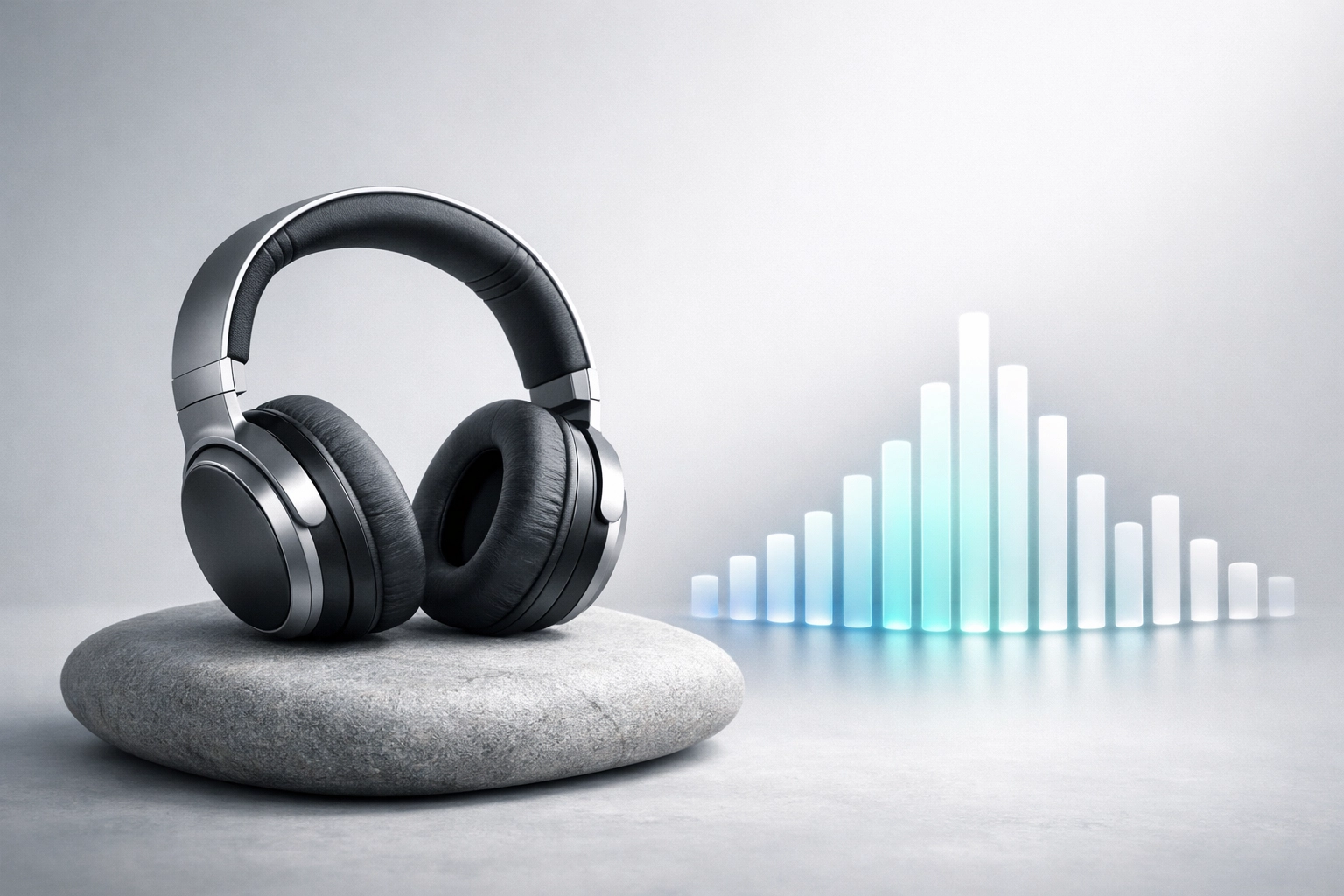 Professional headphones and frequency bars representing specialist CAPD management for kids and adults.