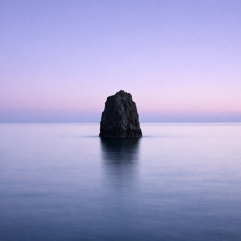 Coastal landscape photography featuring a level horizon and sea stack at a picturesque escape.