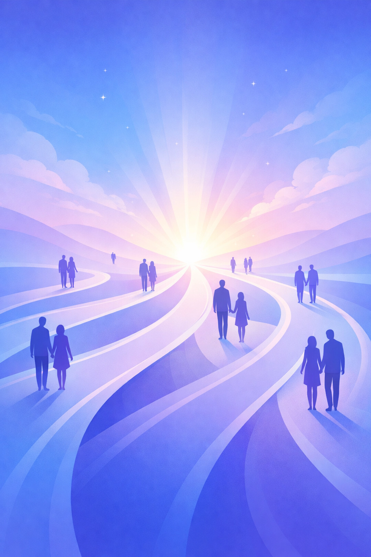 Multiple pathways converging showing diverse routes to workplace accommodation and inclusion