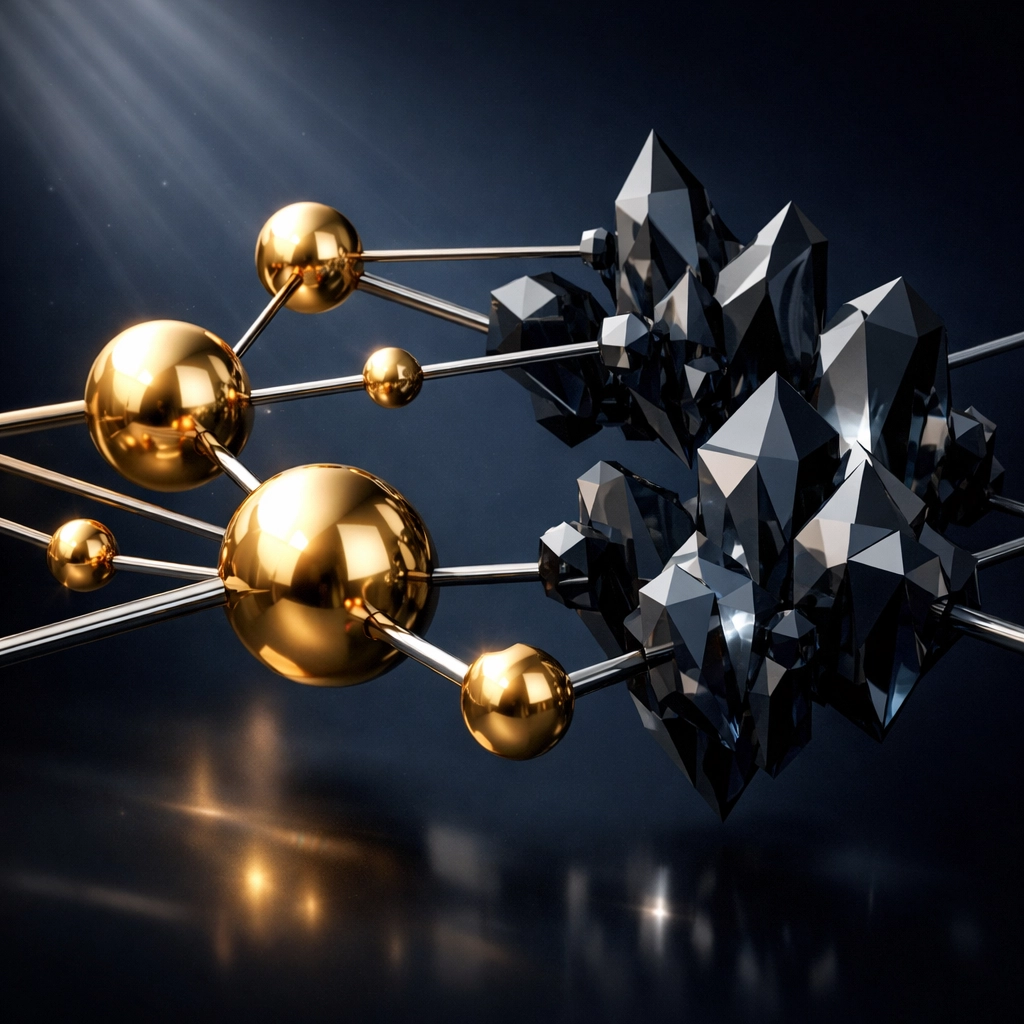 Diversified investment portfolio connecting traditional assets with alternative investments