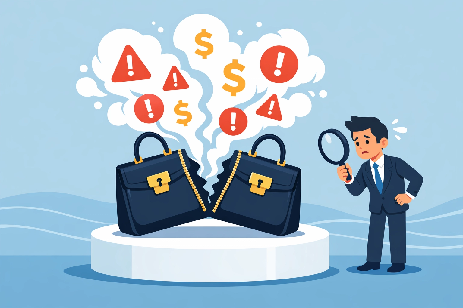 Counterfeit luxury handbag causing financial losses and profit margin damage for resale business