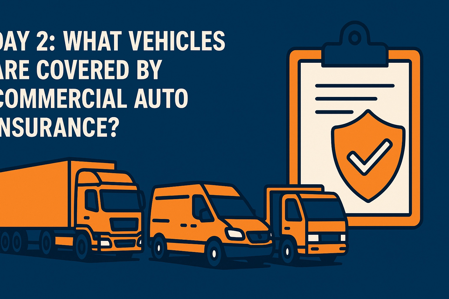 Day 2: What Vehicles Are Covered by Commercial Auto Insurance?