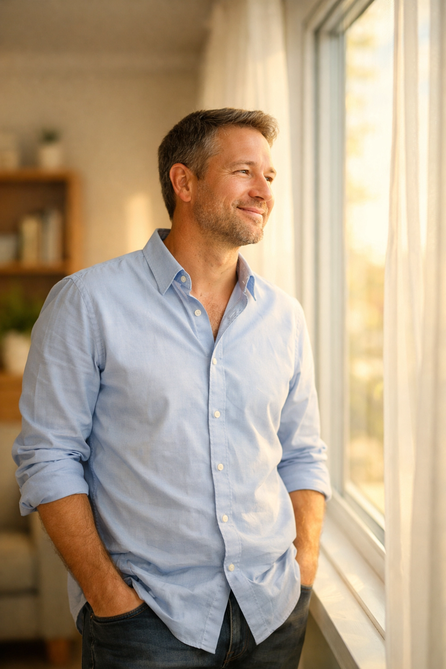 A relieved person at home after receiving a fast e-transfer payday loan in Canada.