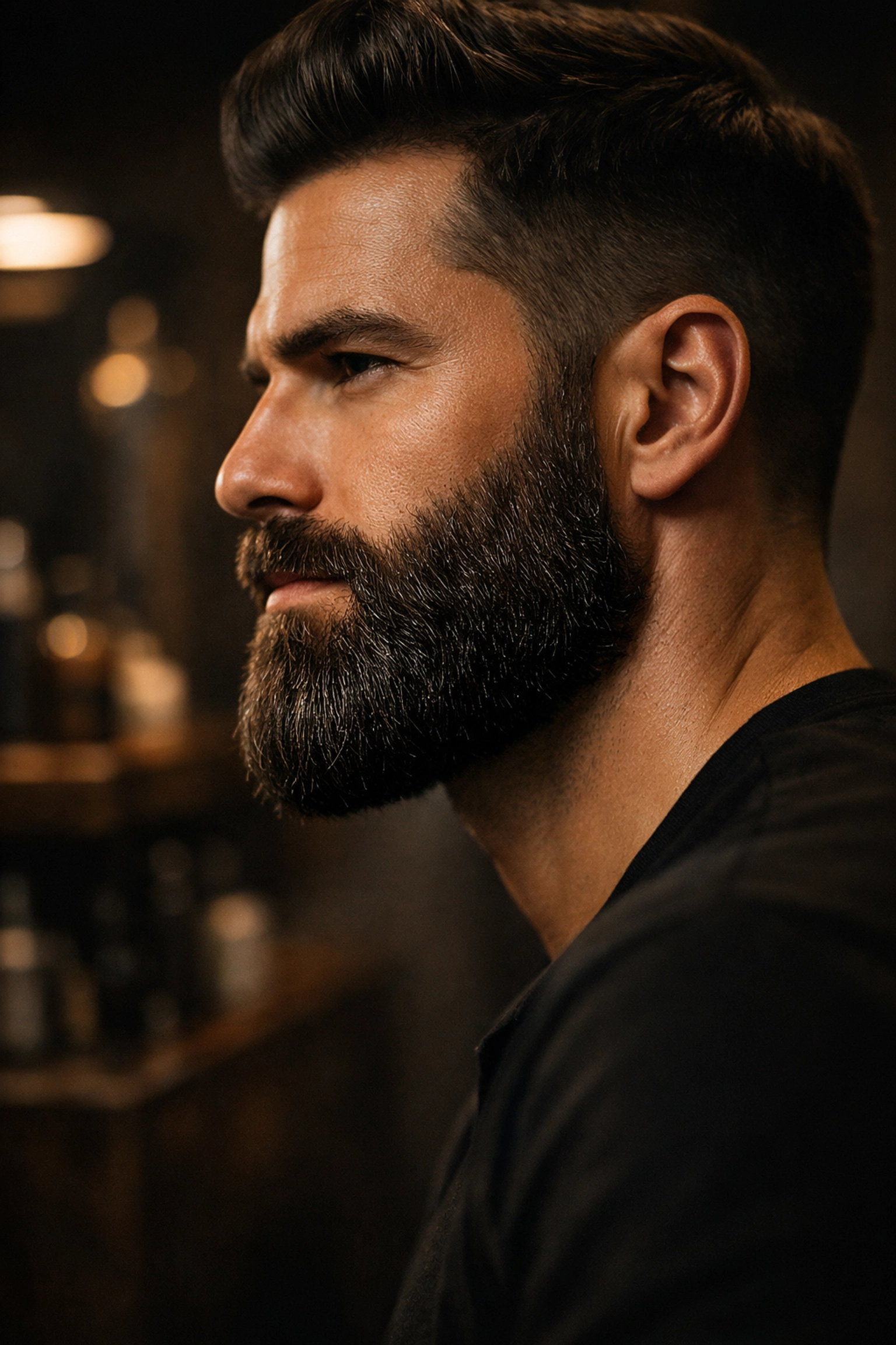 Portrait of a man with a soft, healthy beard showing the results of proper beard care.