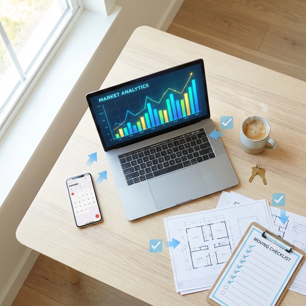 Multiple pathways or choices laid out, illustrating the various options available for homeowners during a move. Multiple pathways or choices laid out, illustrating the various options available for homeowners during a move.
