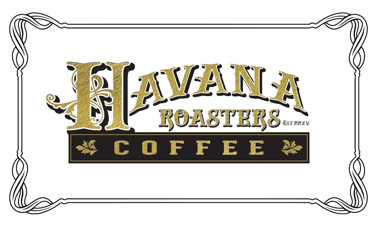 Havana Roasters Coffee logo – vintage gold and black lettering.