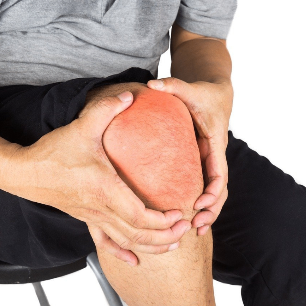 Person Holding Inflamed Knee