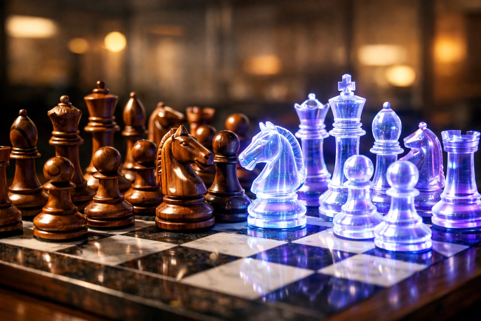 Chess strategy representing traditional and digital asset portfolio integration