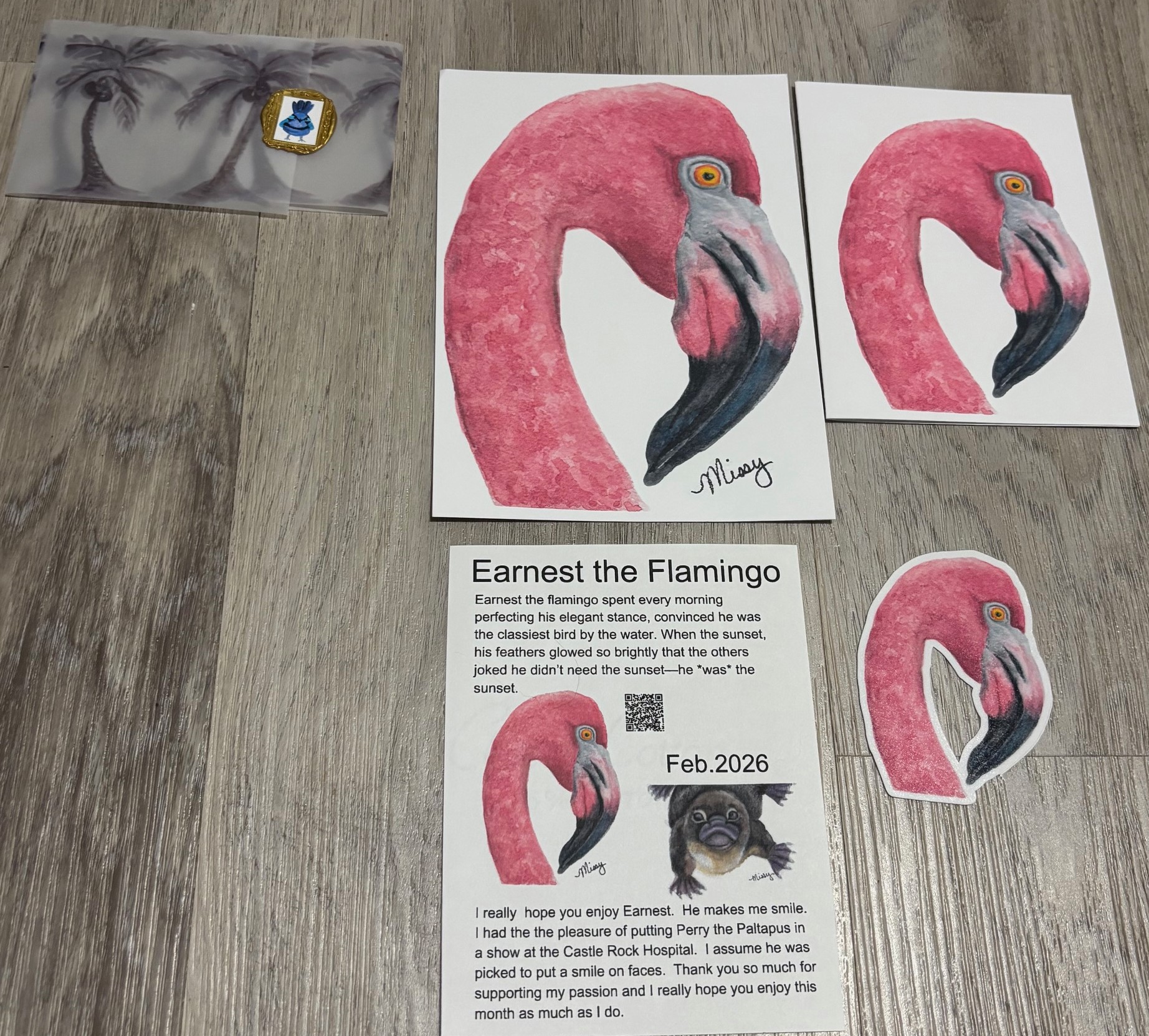 Earnest the Flamingo