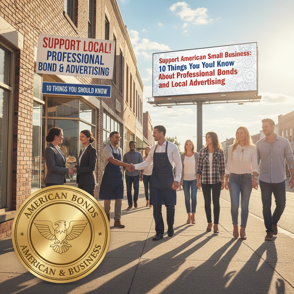 Support American Small Business: 10 Things You Should Know About Professional Bonds and Local Advertising