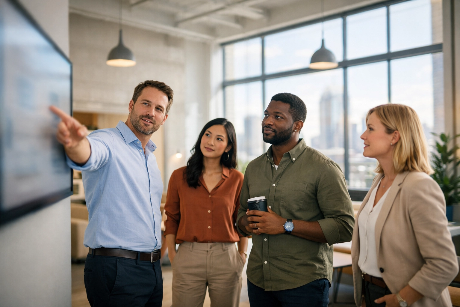 ServiceNow implementation partner team collaborating in a modern office to drive enterprise digital transformation.