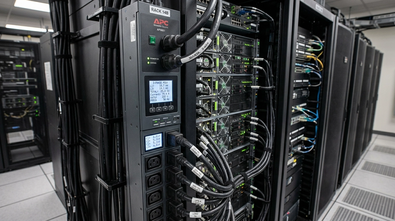 High-capacity PDU and power cables