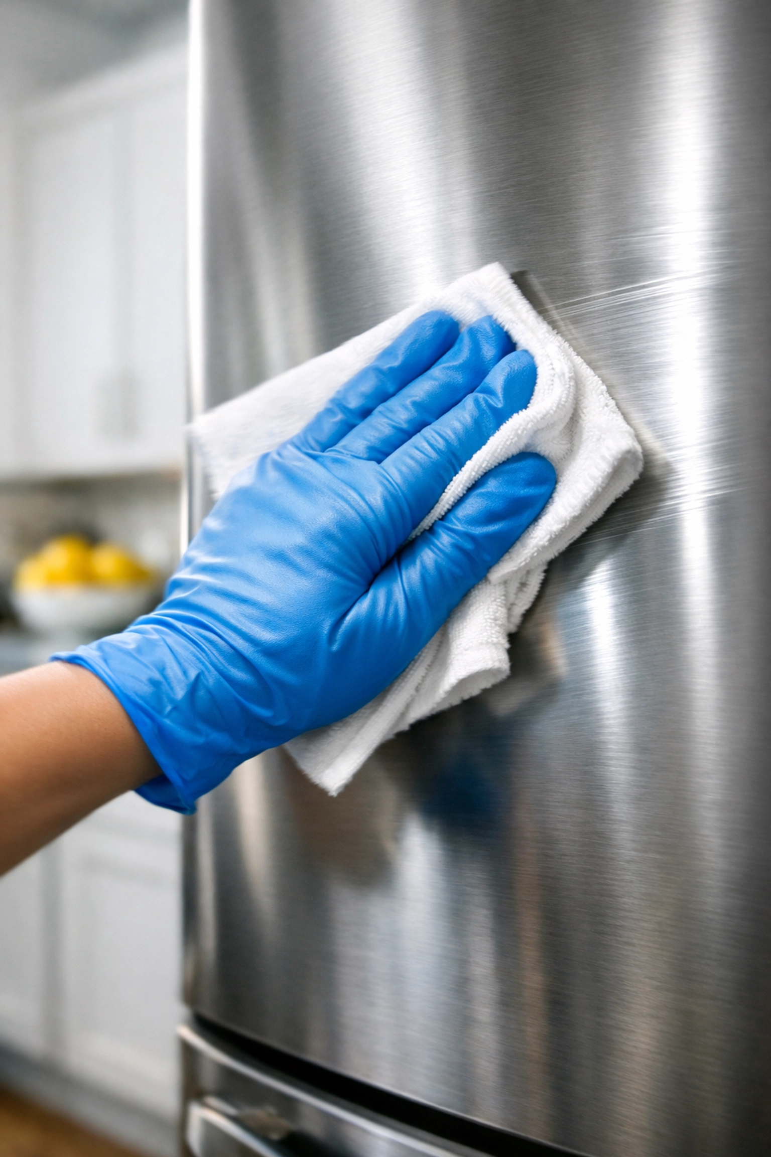 Professional cleaners MA performing a high-speed deep clean on a modern stainless steel kitchen.