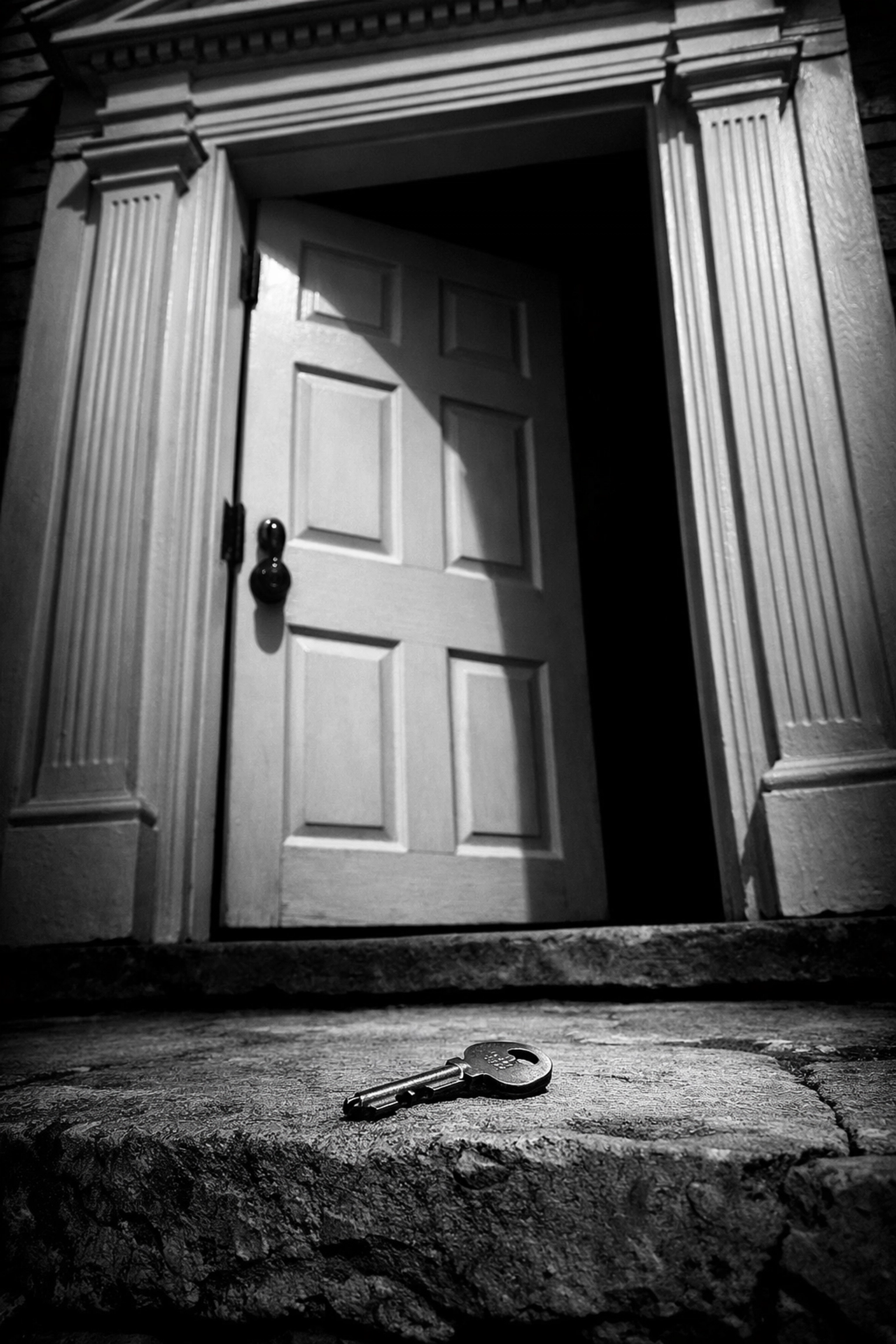 A key on the doorstep of a Maryland home, symbolizing asset protection from nursing home costs.