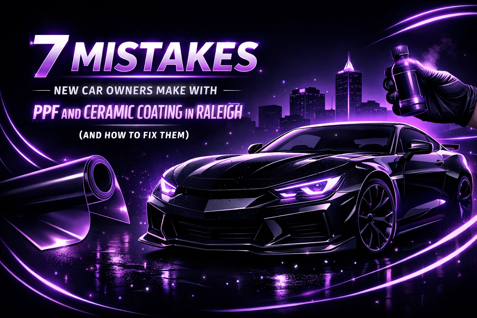 [HERO] 7 Mistakes New Car Owners Make with PPF and Ceramic Coating in Raleigh (And How to Fix Them)
