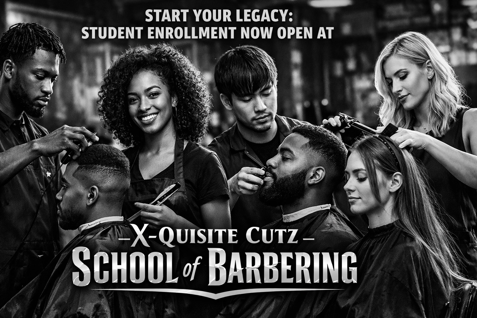 [HERO] Start Your Legacy: Student Enrollment Now Open at X-Quisite Cutz School of Barbering