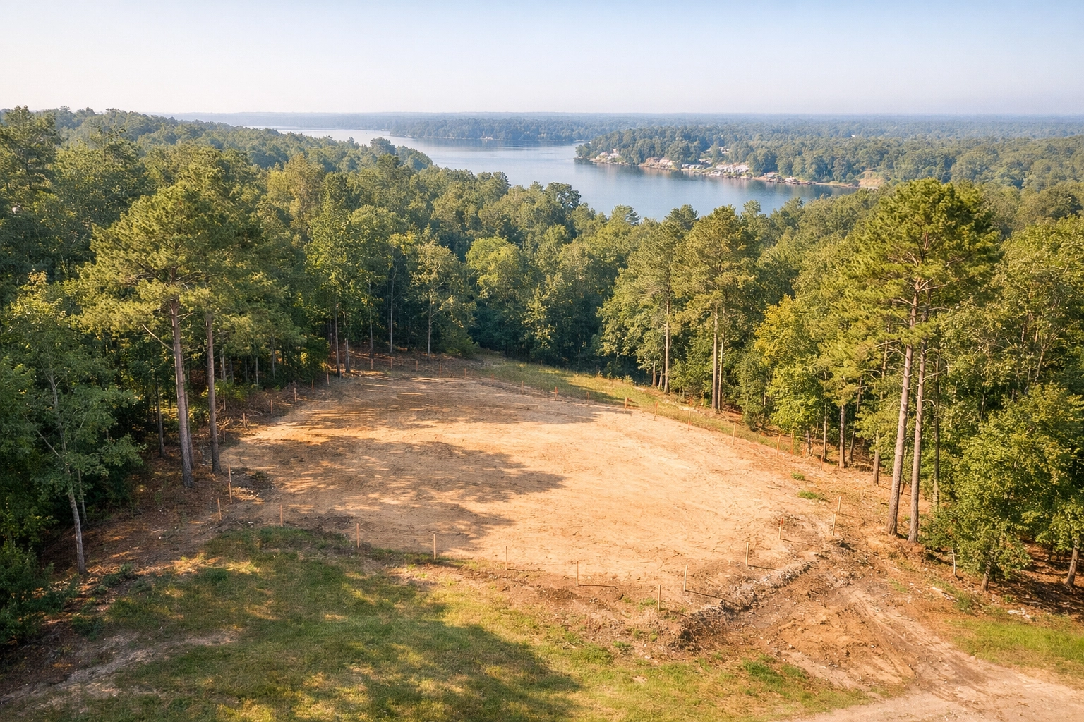 Residential lot in Columbia SC prepared for custom home construction