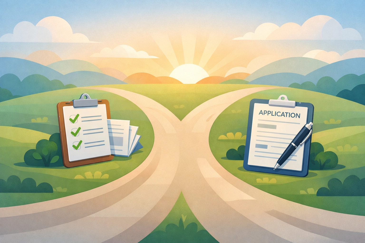 Two pathways showing Medicaid appeal and reapplication options for families