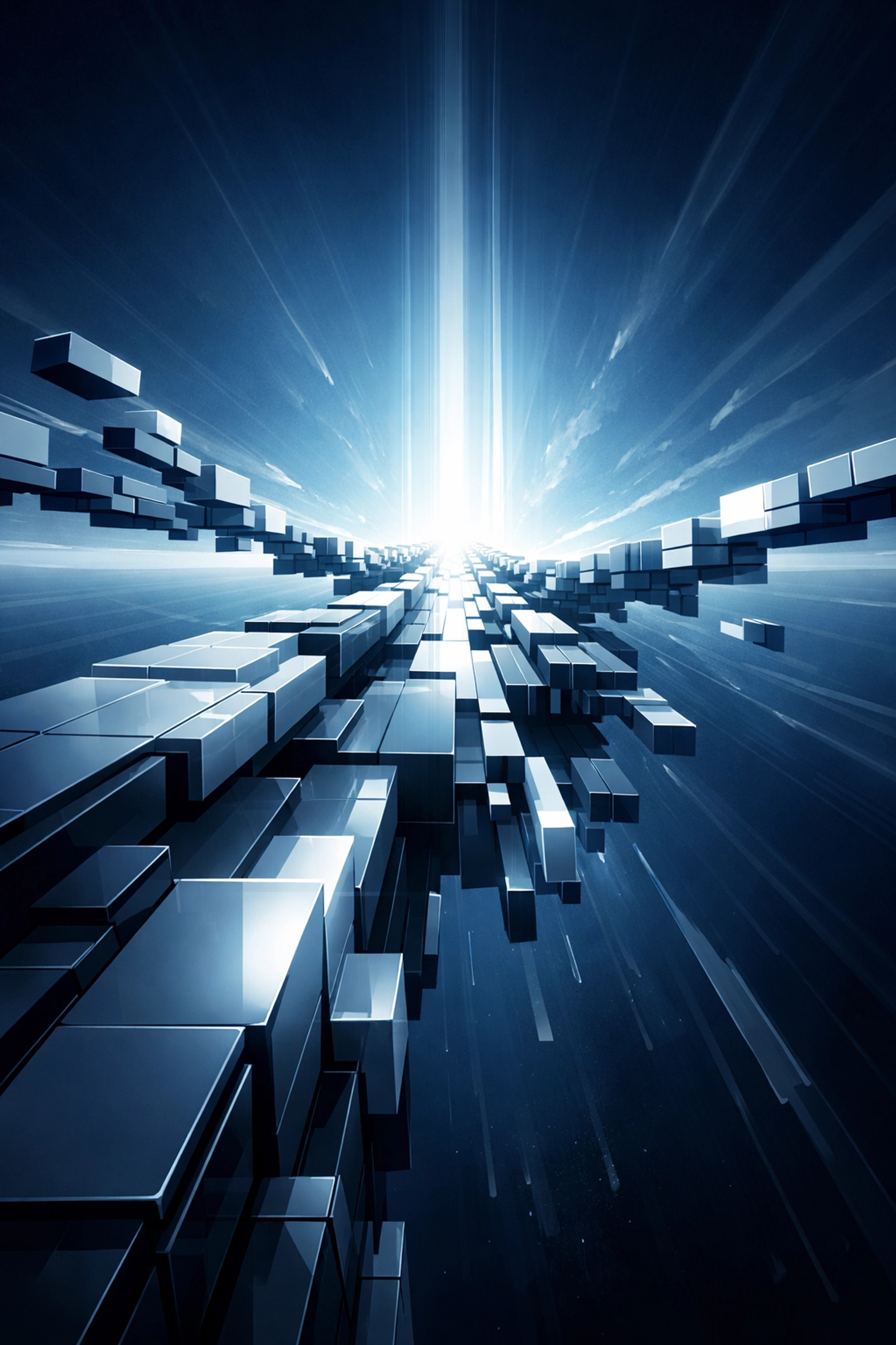 Modular bridge illustrating scalable AI architecture and flexible enterprise software development.