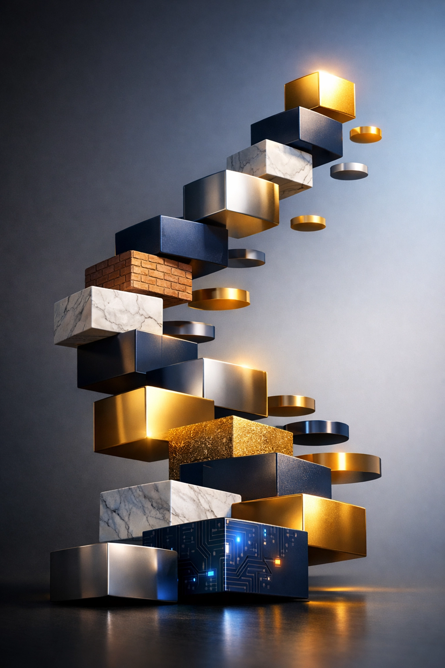 Alternative investment portfolio diversification showing multiple asset classes for accredited investors