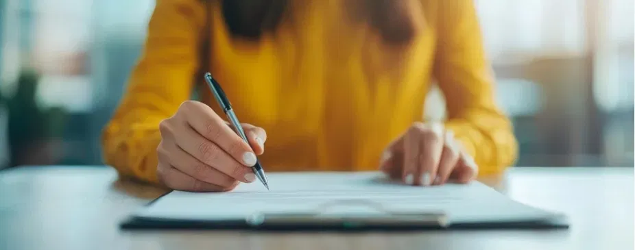 Solicitor Reviewing Visa Documents