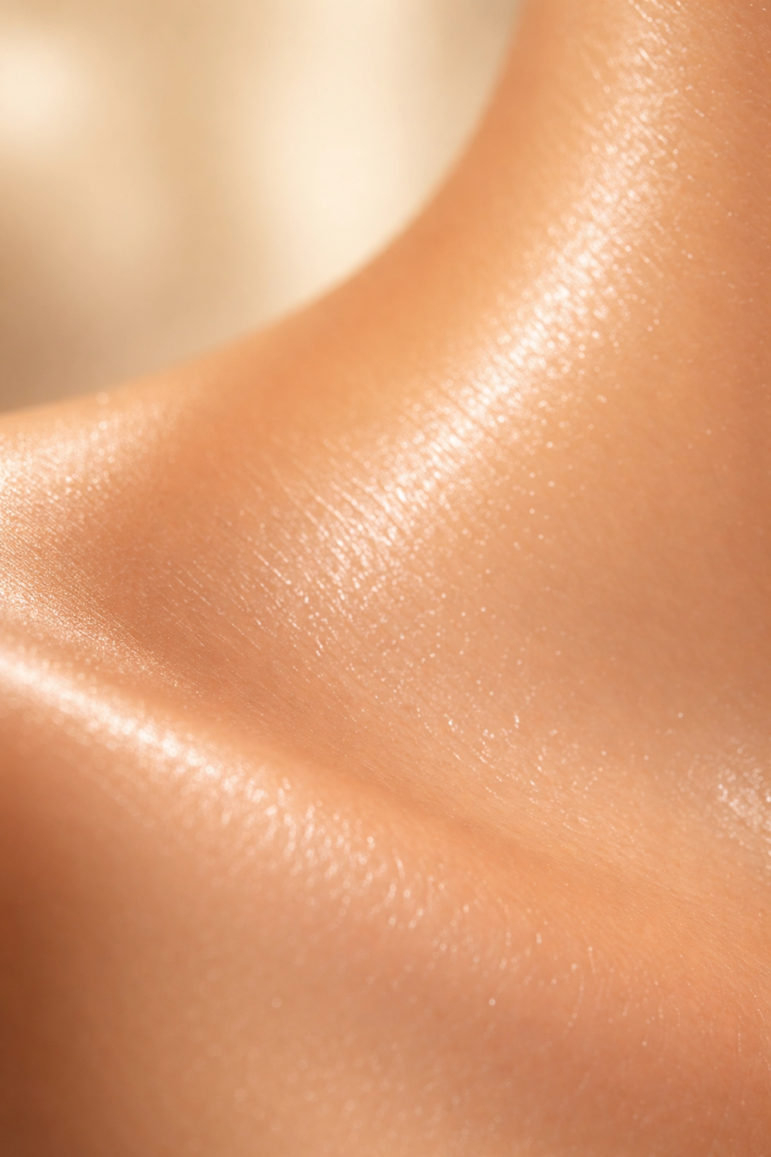 Close-up of youthful, radiant skin texture highlighting the anti-aging benefits of peptide therapy