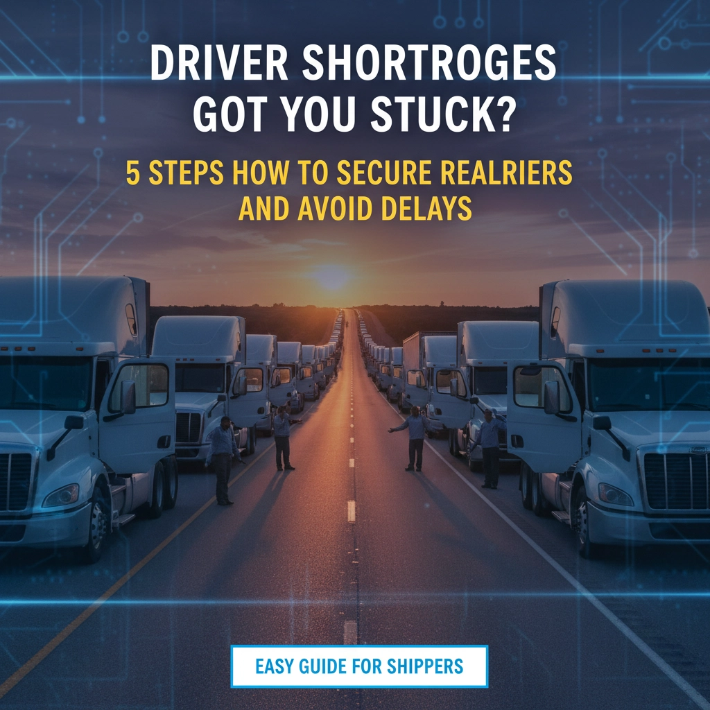 Driver Shortages Got You Stuck? 5 Steps How to Secure Reliable Carriers and Avoid Delays (Easy Guide for Shippers)
