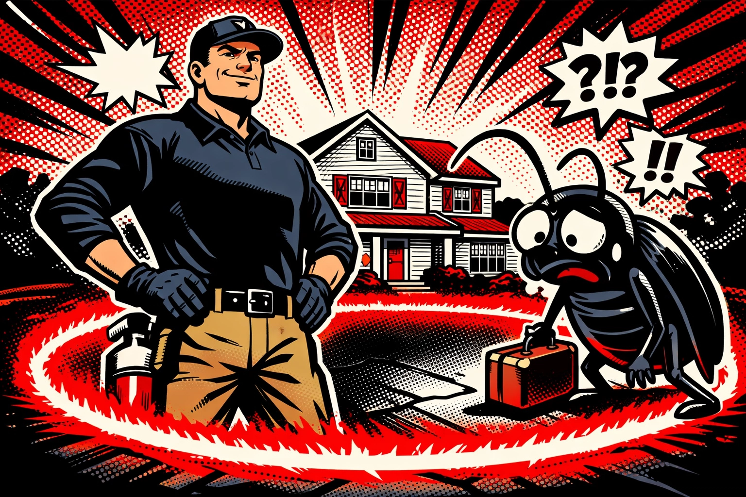 Preventative pest control barrier around Birmingham home keeping roaches out for $39/month