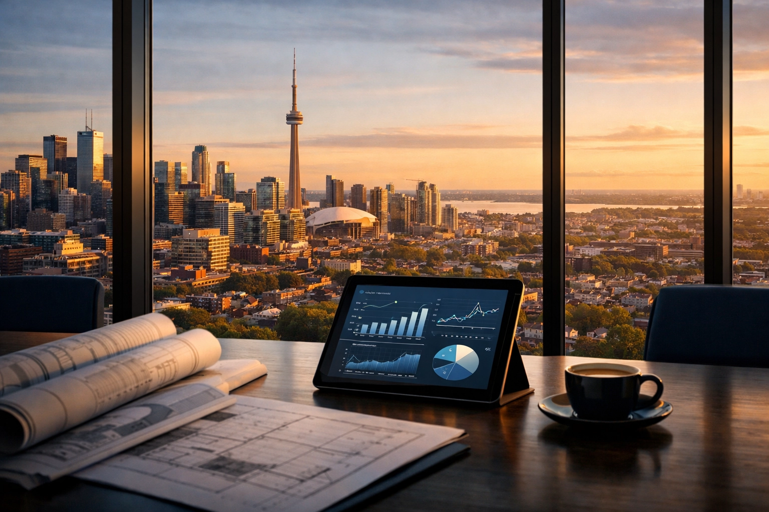 Toronto real estate market analysis with GTA skyline view showing hyperlocal neighbourhood research