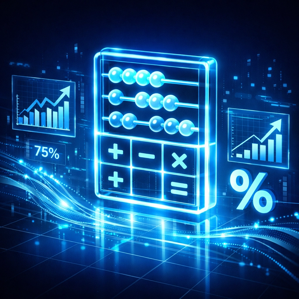 ROI calculator displaying upward trending graphs and positive automation investment returns