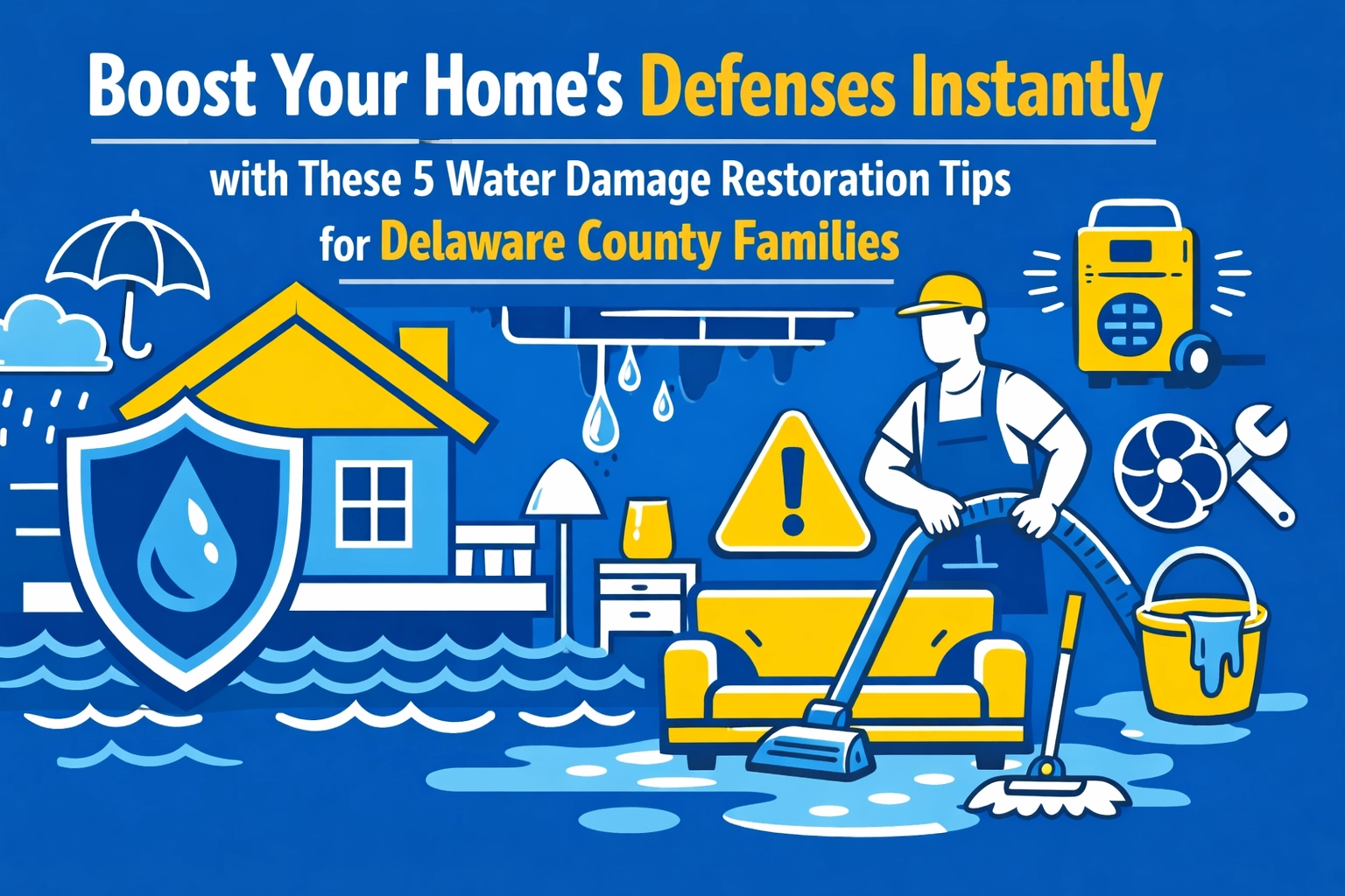 [HERO] Boost Your Home’s Defenses Instantly with These 5 Water Damage Restoration Tips for Delaware County Families