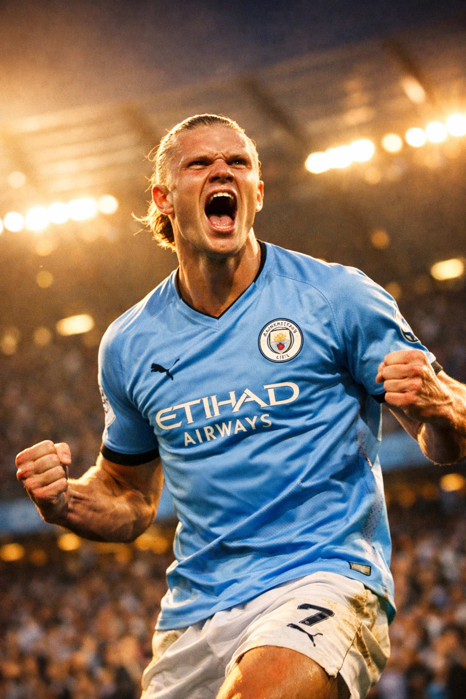 Manchester City striker celebrating goal after Benjamin Šeško transfer impacts Premier League betting odds
