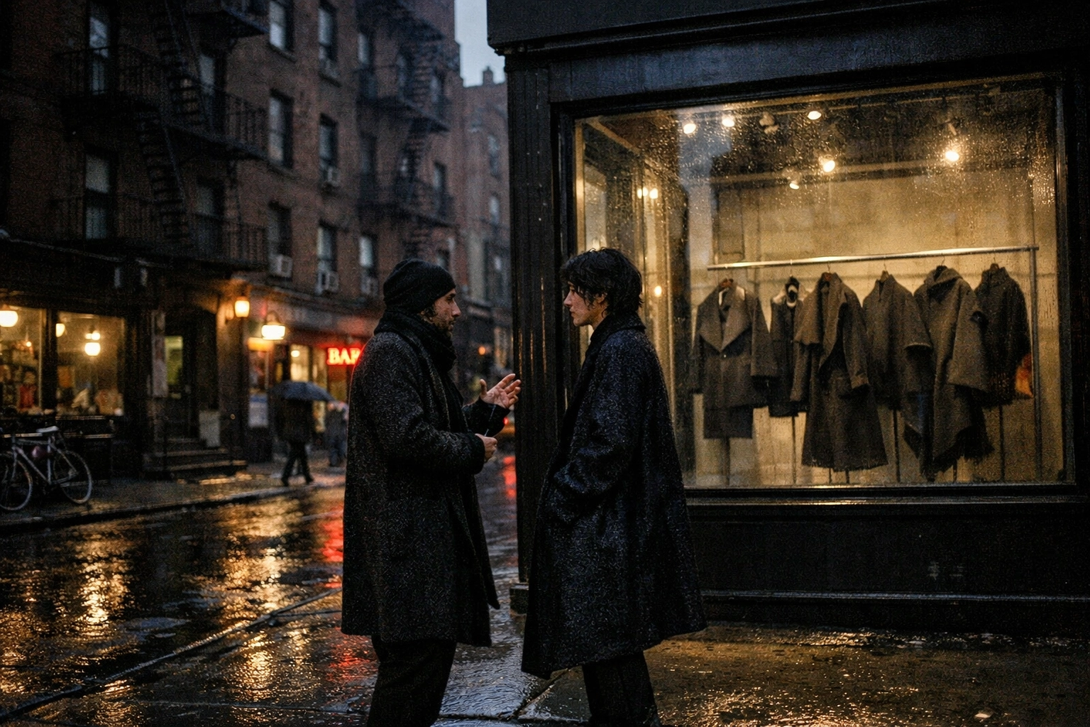 Boutique in New York's East Village showcasing collaborative fashion designs between Medellín and NYC.