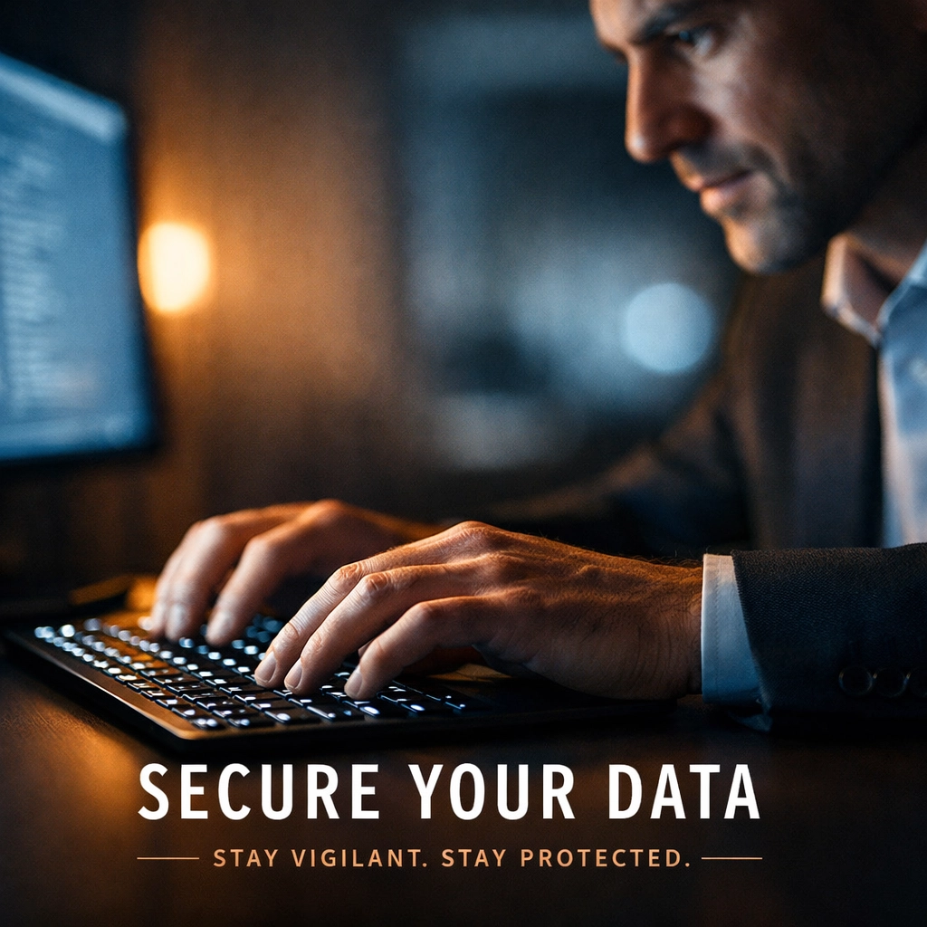 Business professional securing client data with WISP compliance protocols and encryption-WISP Compliance for Small Businesses