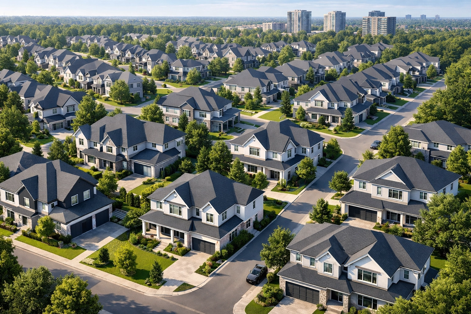 Greater Toronto Area residential neighborhood showing increased housing inventory in 2026