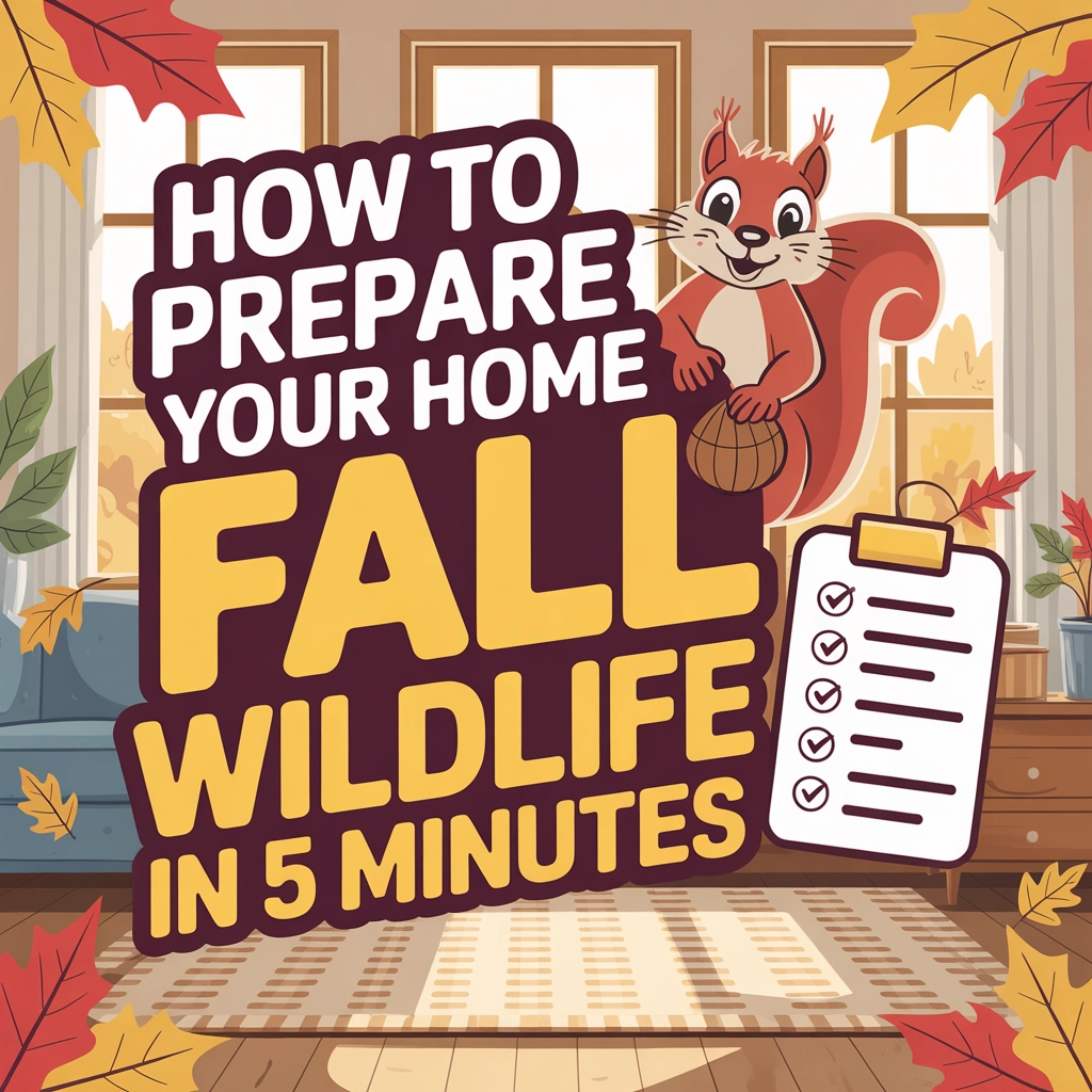How to Prepare Your Home for Fall Wildlife in 5 Minutes