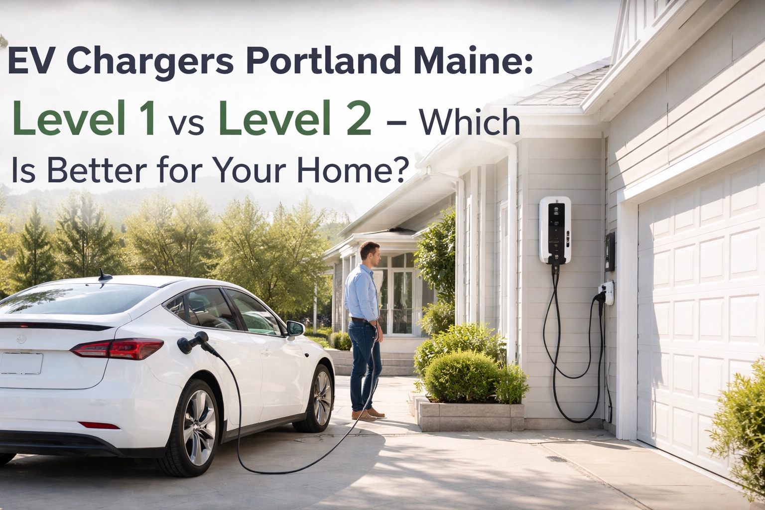 [HERO] EV Chargers Portland Maine: Level 1 vs Level 2 – Which Is Better for Your Home?