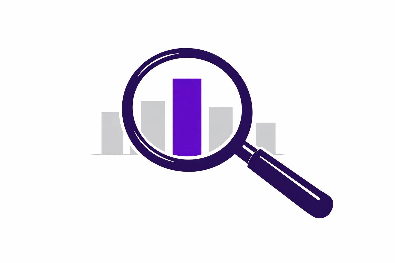 A magnifying glass focusing on a financial chart showing human oversight in bookkeeping data.