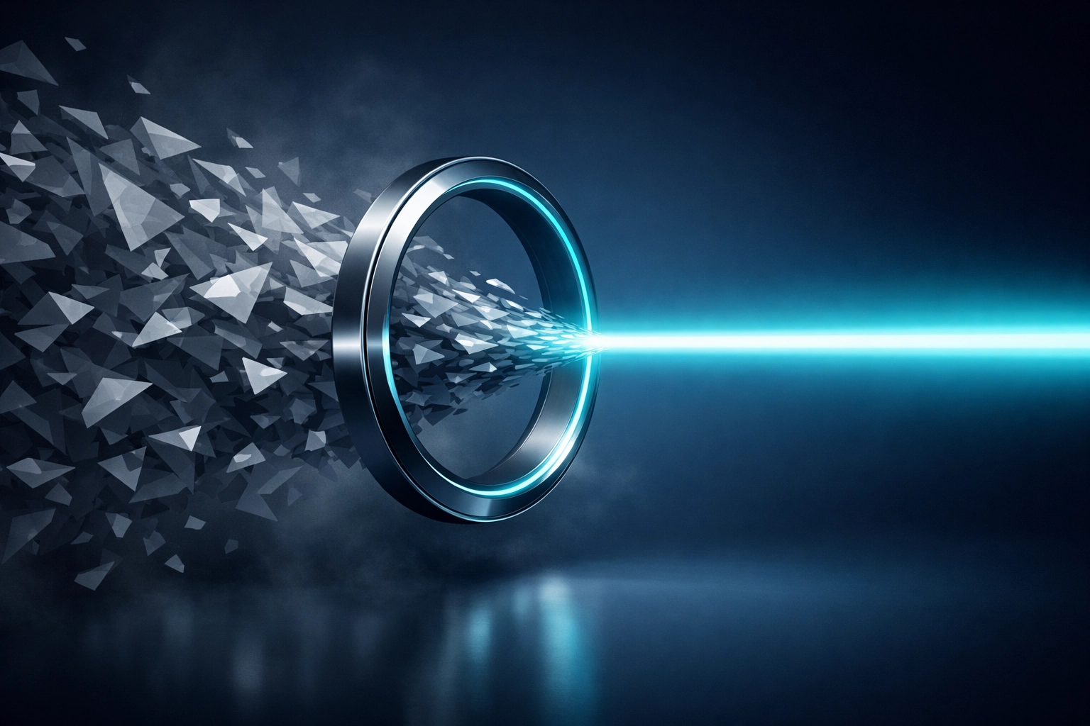 Filtering digital noise into a focused beam representing precise AI real estate lead generation signals.