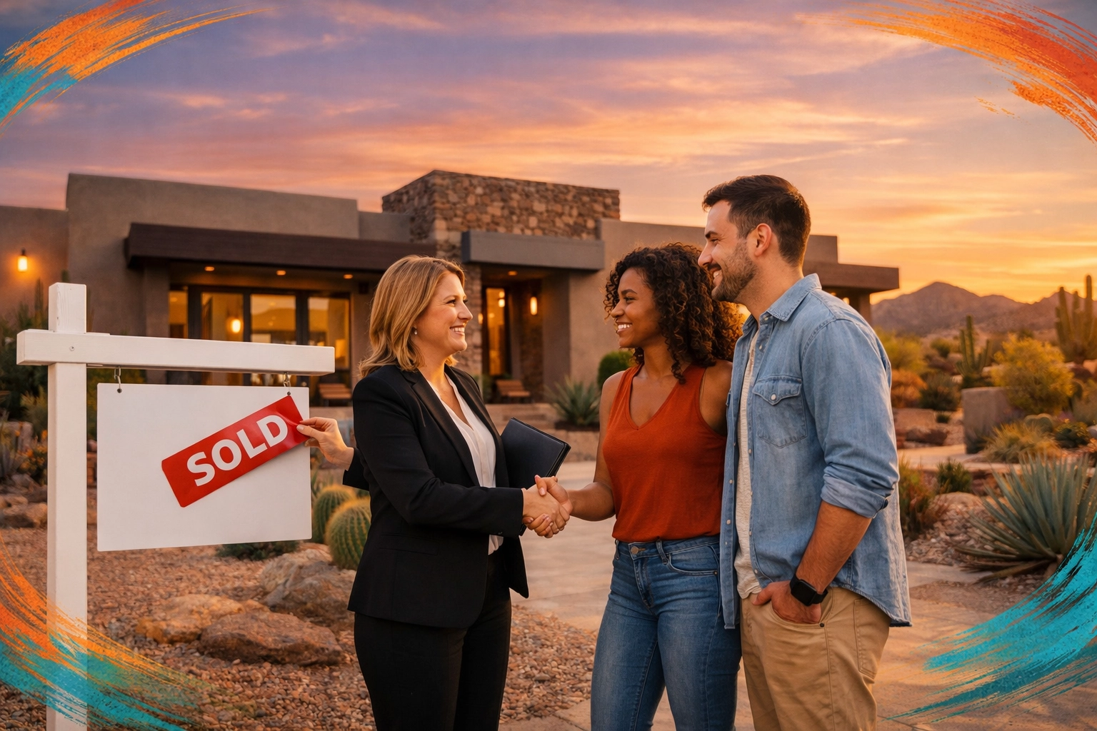 Buckeye AZ real estate agent helping a couple buy a home during the 2026 market shift.