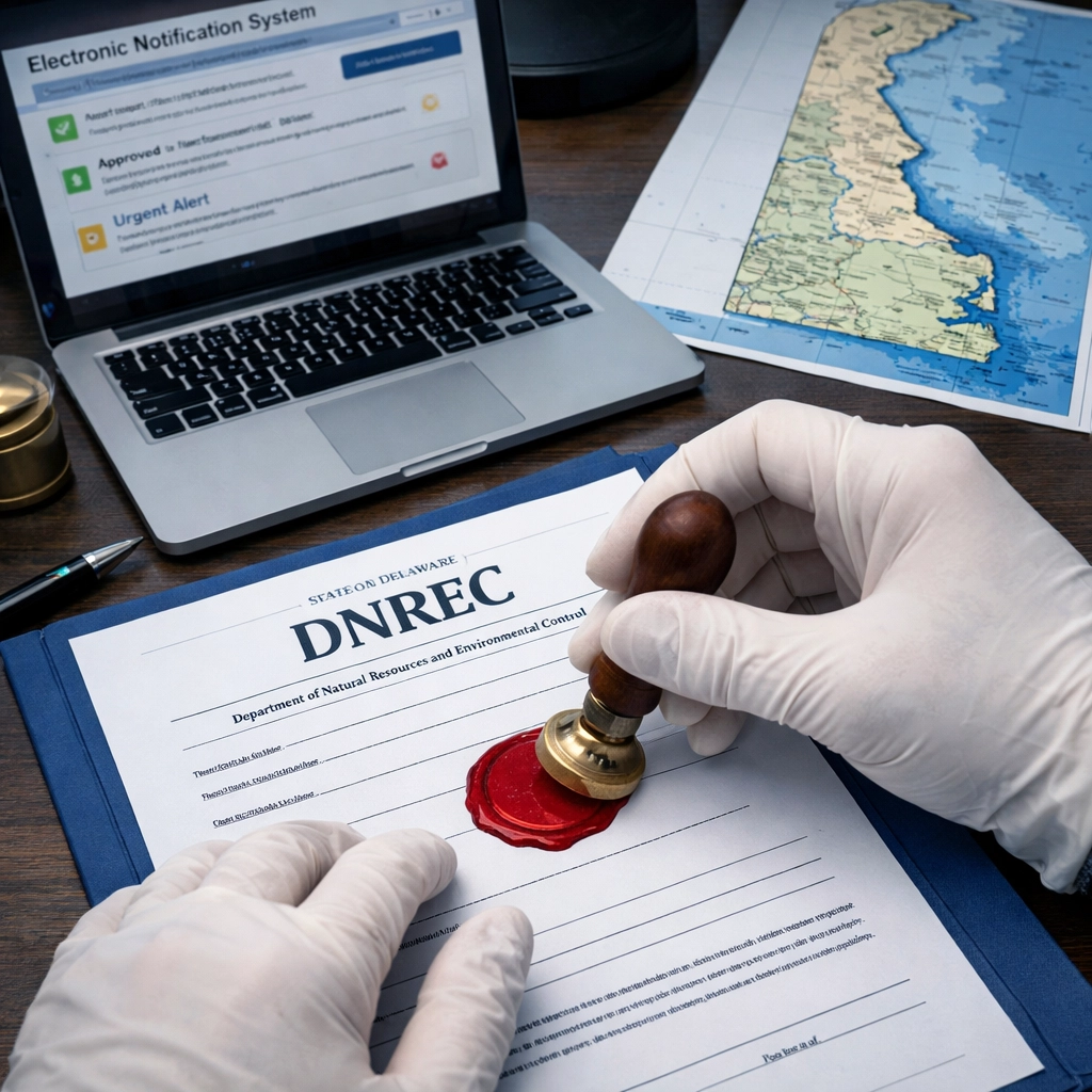 DNREC asbestos notification forms required for Delaware renovation projects