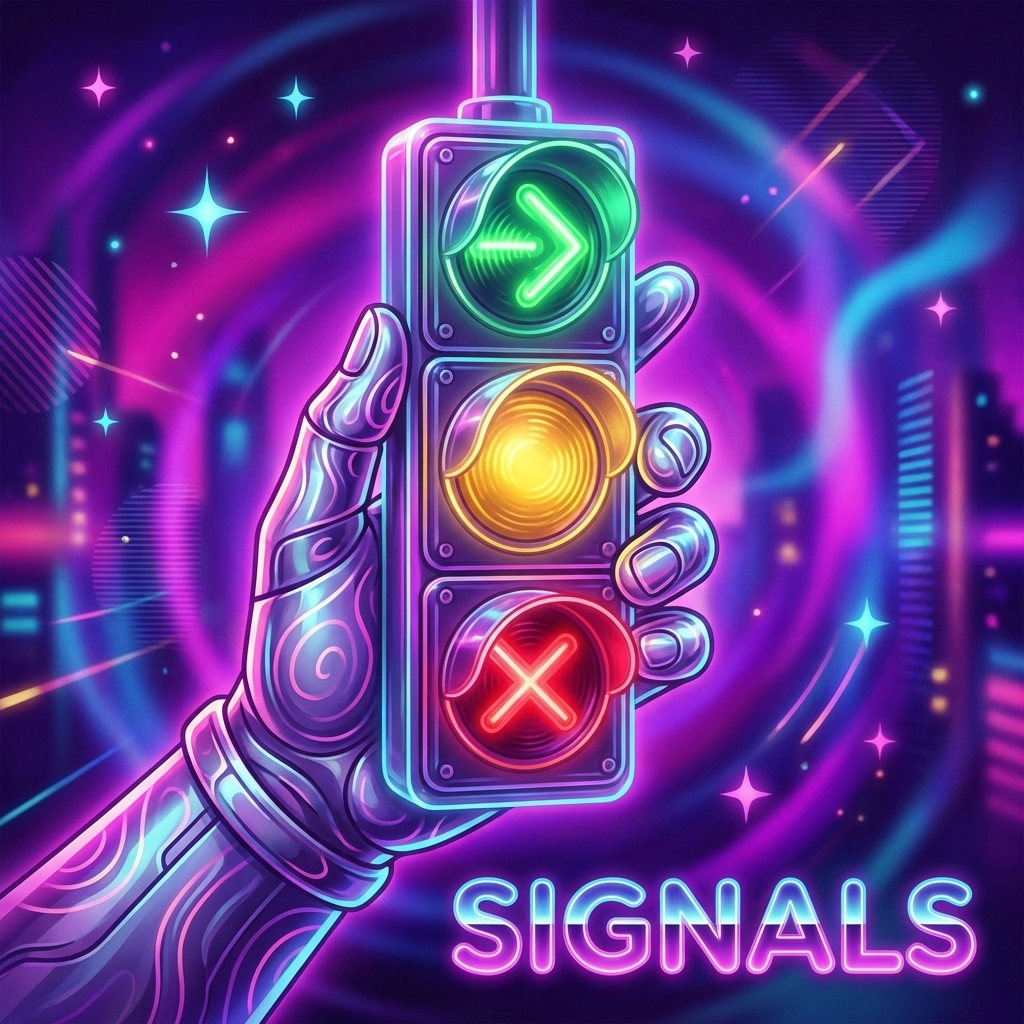 A hand holds a glowing traffic light, symbolizing the importance of safe words and communication in BDSM play.