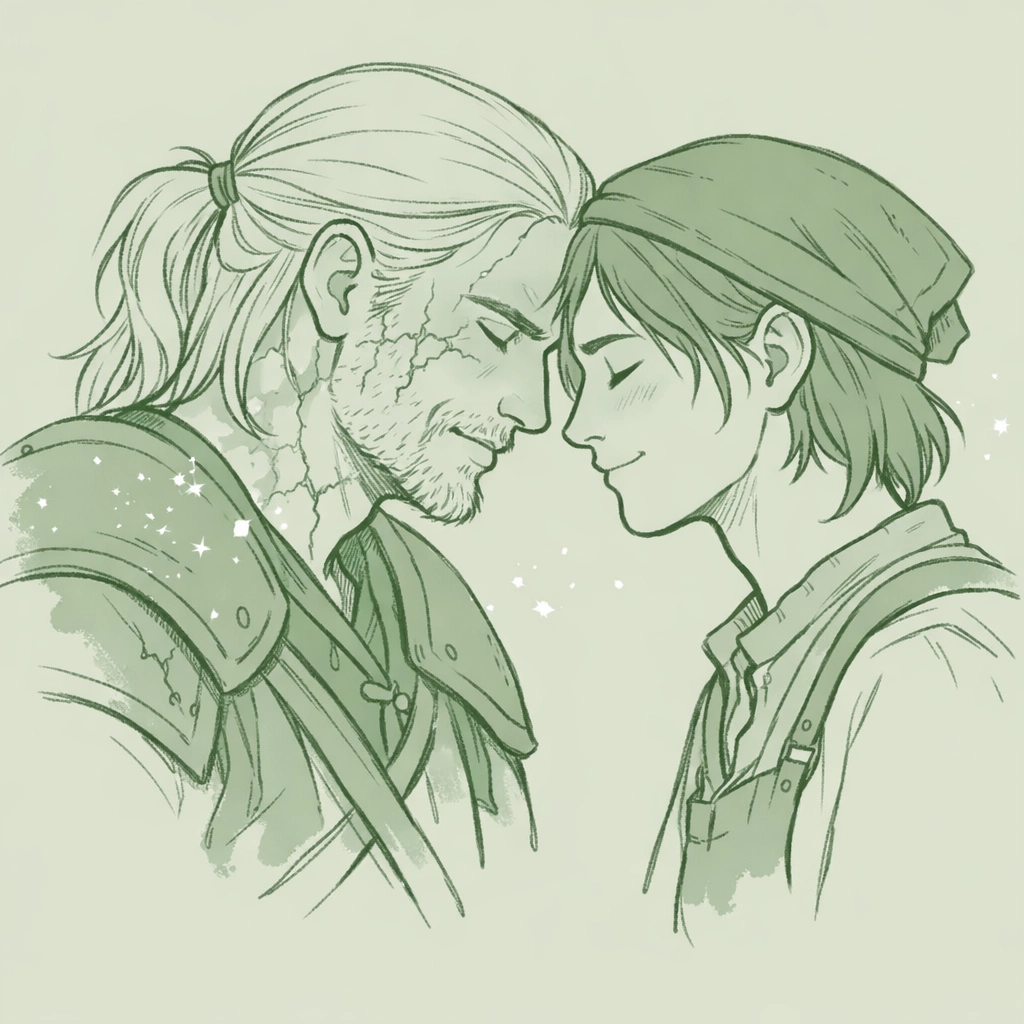 True love breaks witcher's curse in tender embrace - MM fantasy romance