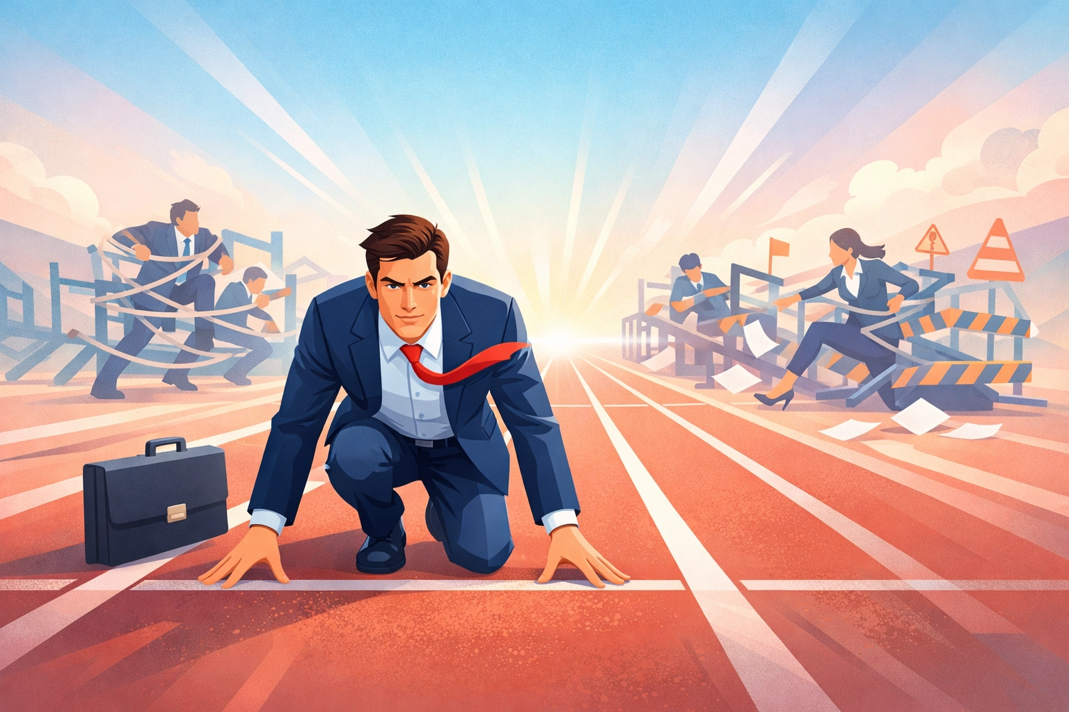 Business gaining competitive advantage with faster response time and agility